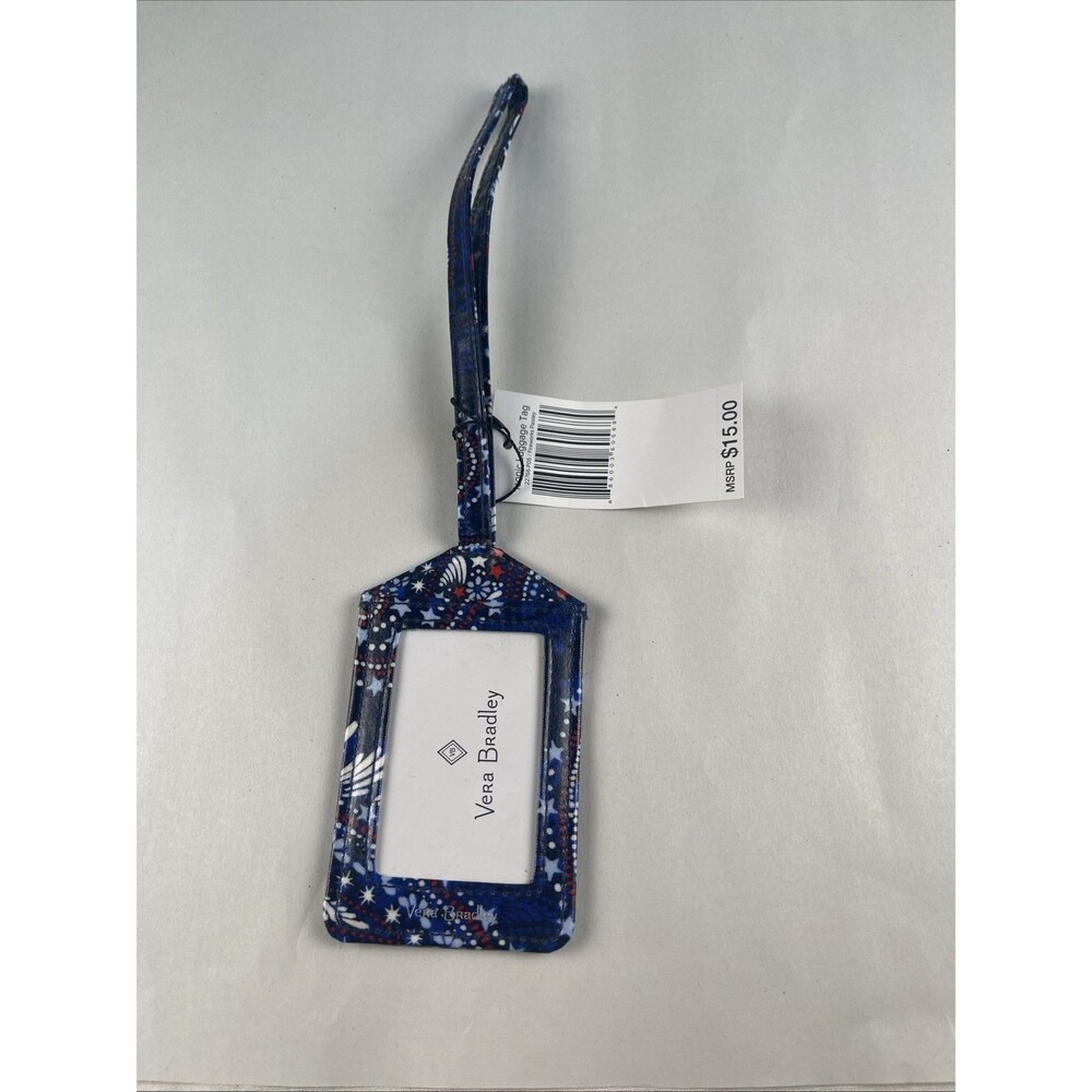Vera Bradley Iconic Luggage Tag Fireworks Paisley